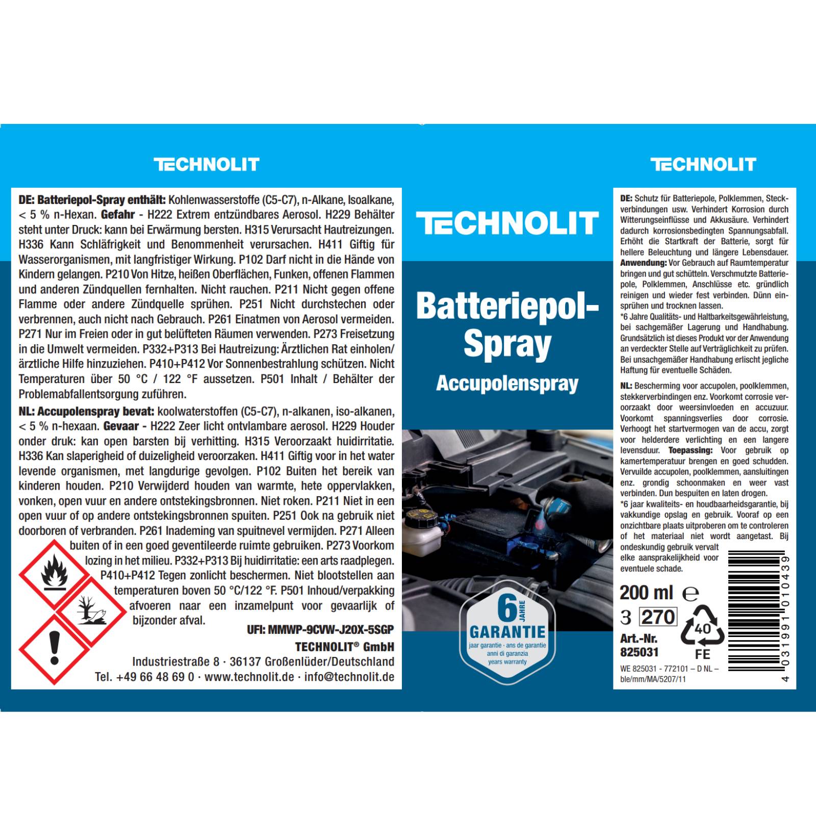 TECHNOLIT Batteriepol-Spray 200 ml-3