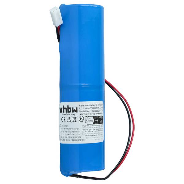 vhbw Batterie kompatibel mit Indexa 8000A | 8000A/2 Alarmanlage, Alarmsystem (12000mAh, 6V, Li-MnO2)