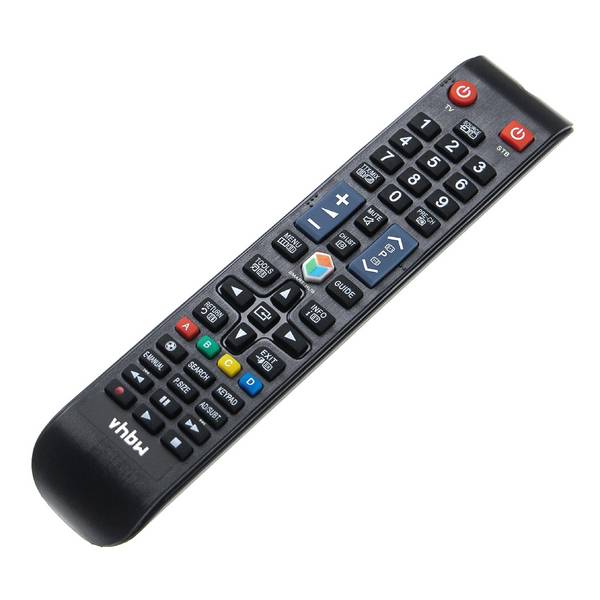 vhbw Fernbedienung kompatibel mit Samsung UE48H6270 | UE50H5373, UE50H5303, UE46H5373, UE48H6200, UE46H6273 Fernseher