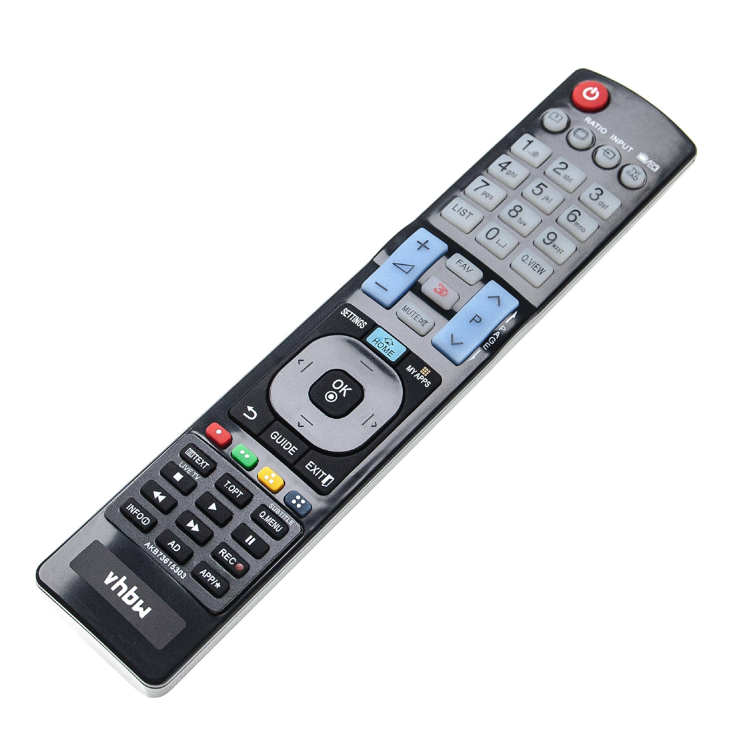 vhbw Fernbedienung kompatibel mit LG 50PM680T | 50PM470T, 50PM670T, 50PN6500, 50PM6700, 50PN450B, 50PM4700 Fernseher, TV-0