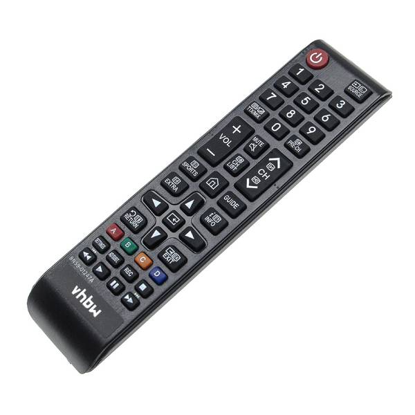 vhbw Fernbedienung kompatibel mit Samsung UA40KU6000WXXY | UA49K5500AWXXY, UA49K5500AW, UA43KU7000WXXY, UA43KU7000W -