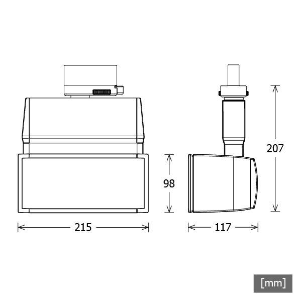 LTS Licht&Leuchten LED-Stromschienenstrahler EL-1