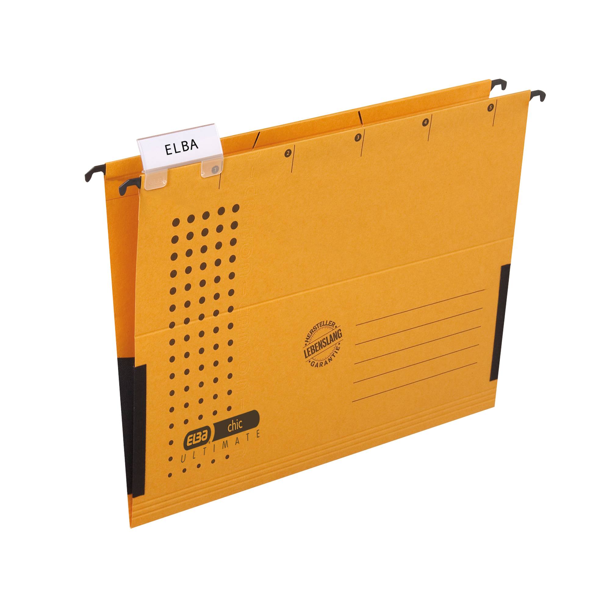 Hängetasche chic A4 230g/qm Karton mit Leinenfröschen gelb VE=5 Stück-3