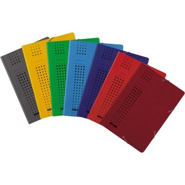 Eckspanner chic DIN A4 150Bl. Karton anthrazit-1