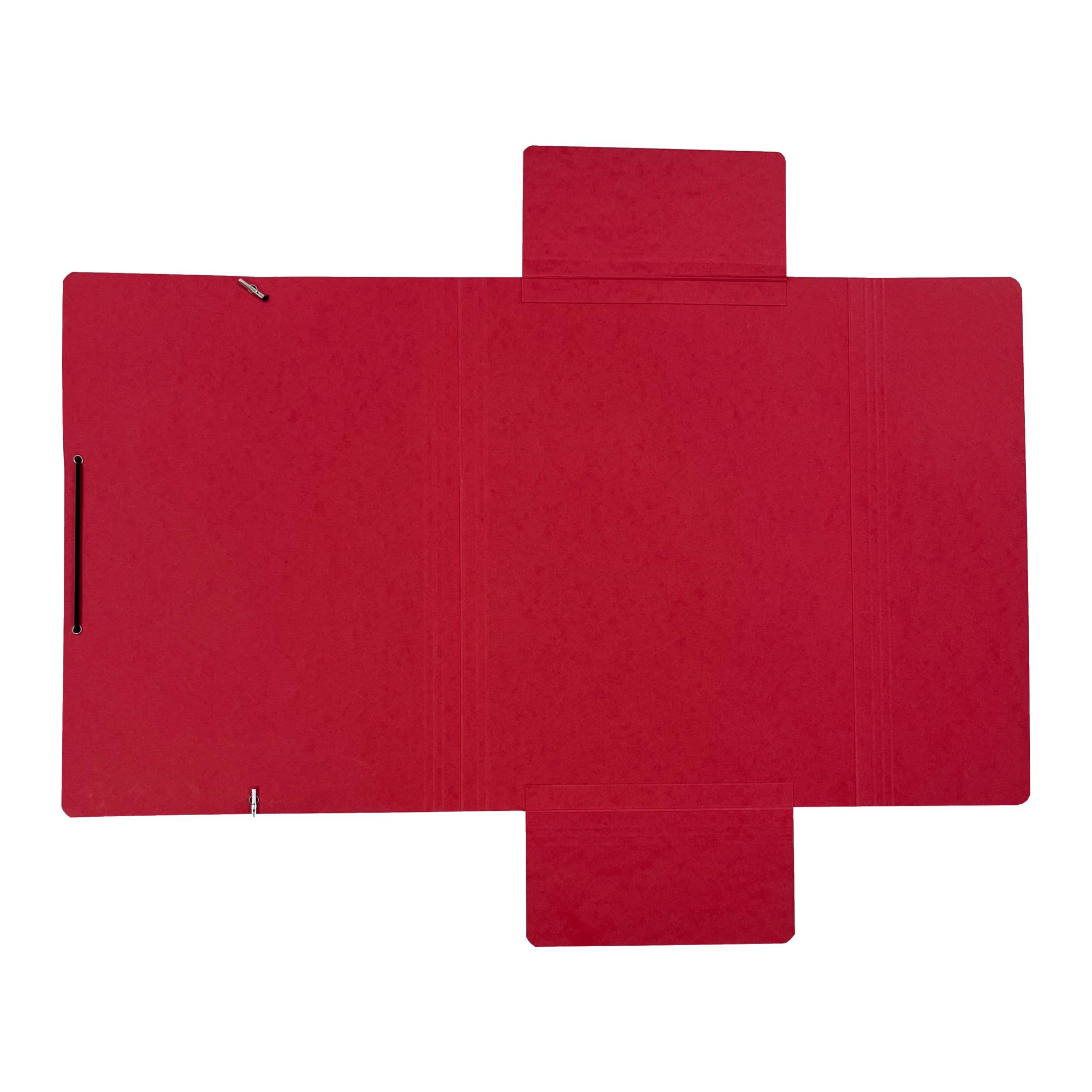 Eckspanner DIN A4 3Klappen und Gummizug rot-1