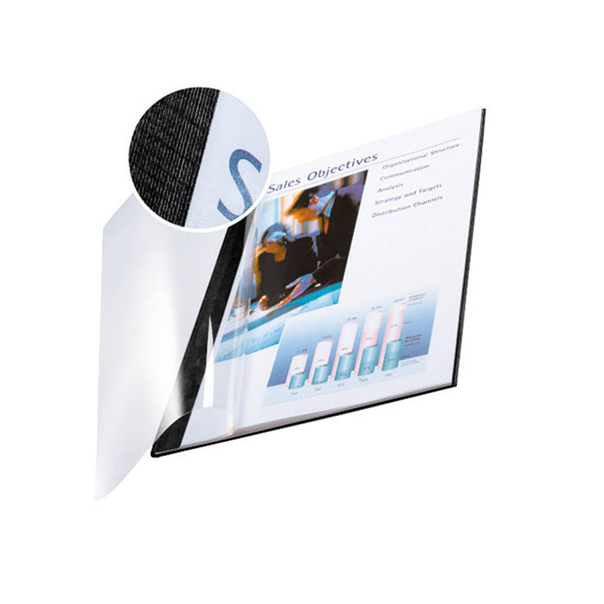 Buchbindemappe impressBIND 3,5mm sw 10 St./Pack.-1