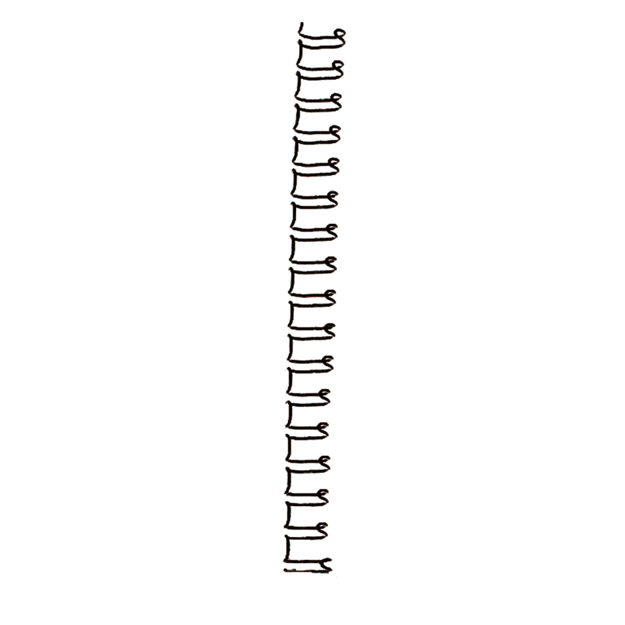 Drahtbinderücken WireBind DIN A4 si 100 St./Pack.-1