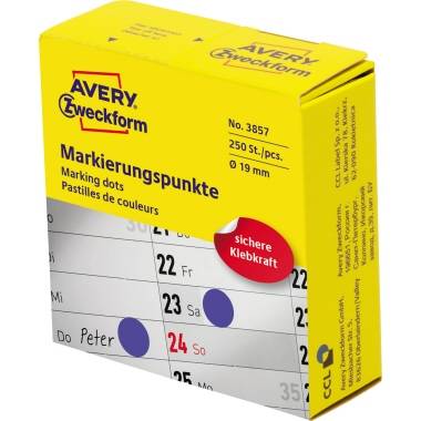 Avery Zweckform Markierungspunkt 3857 19mm blau 250 St./Pack. - Artikel: 129011250-2