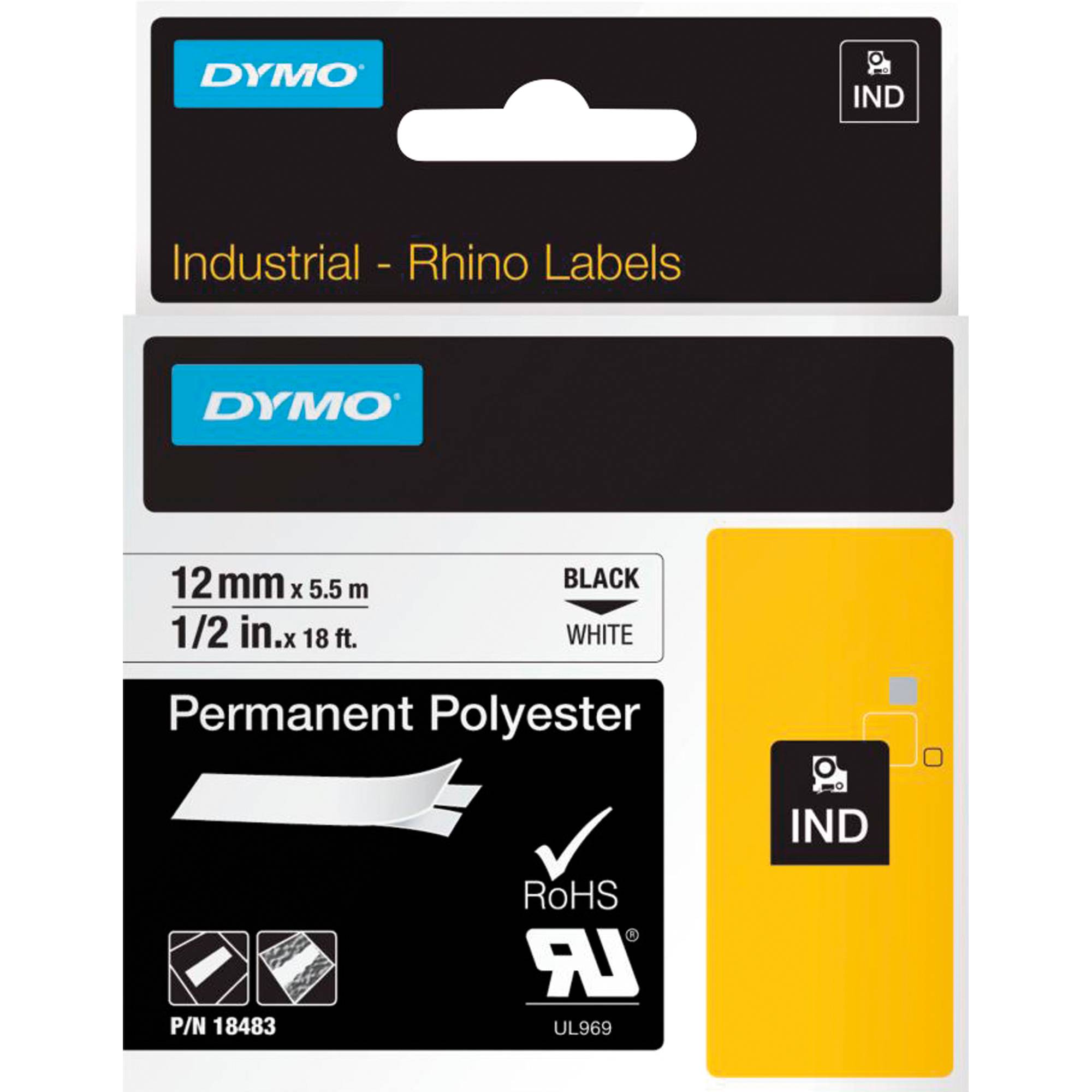 DYMO Hochleistungs-Beschriftungsband »18483« 12 mm x 5,5 m-1