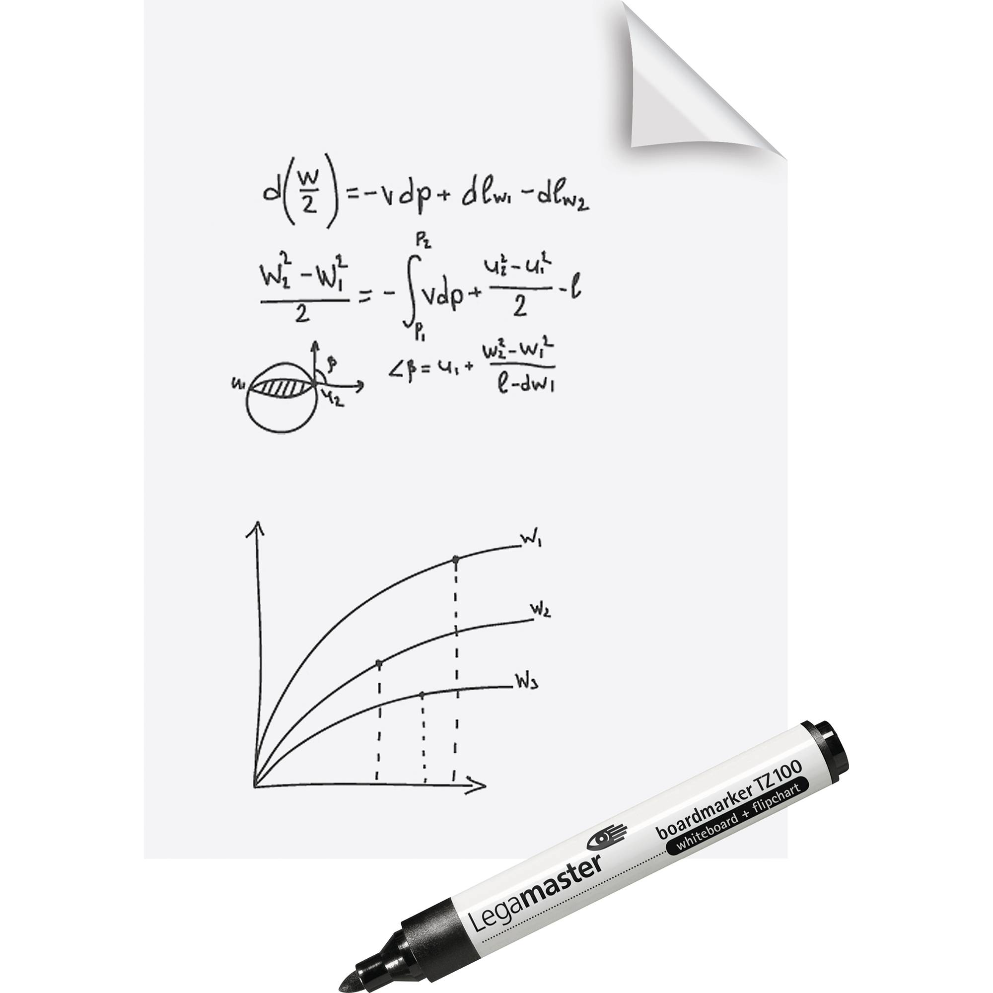 Legamaster Whiteboardfolie Magic Chart XL 7-159154 PP blanko 15 Bl. - Artikel: 150053400-2