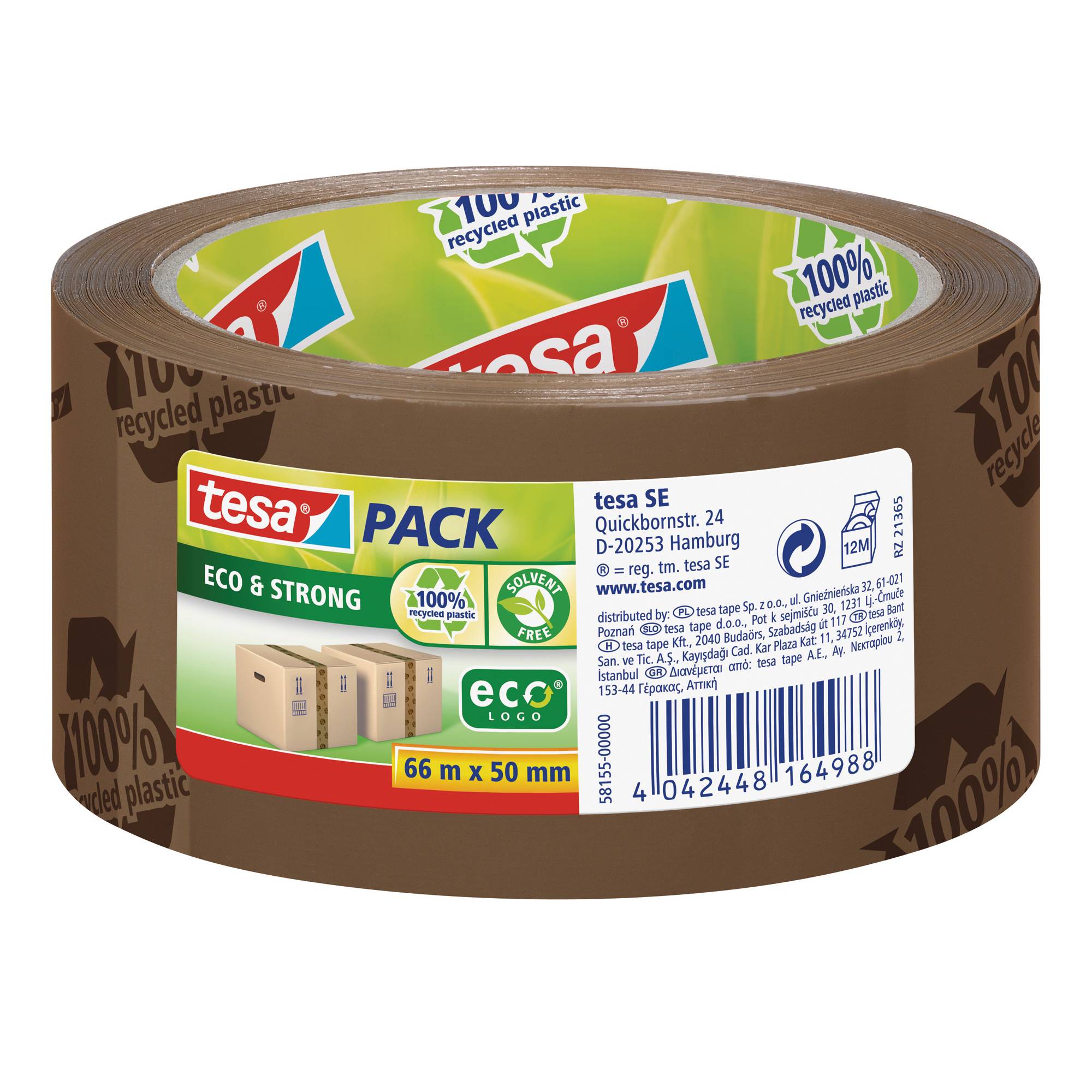 tesa Packband tesapack Eco & Strong 58155-00000 50mmx66m braun - Artikel: 164228570-2