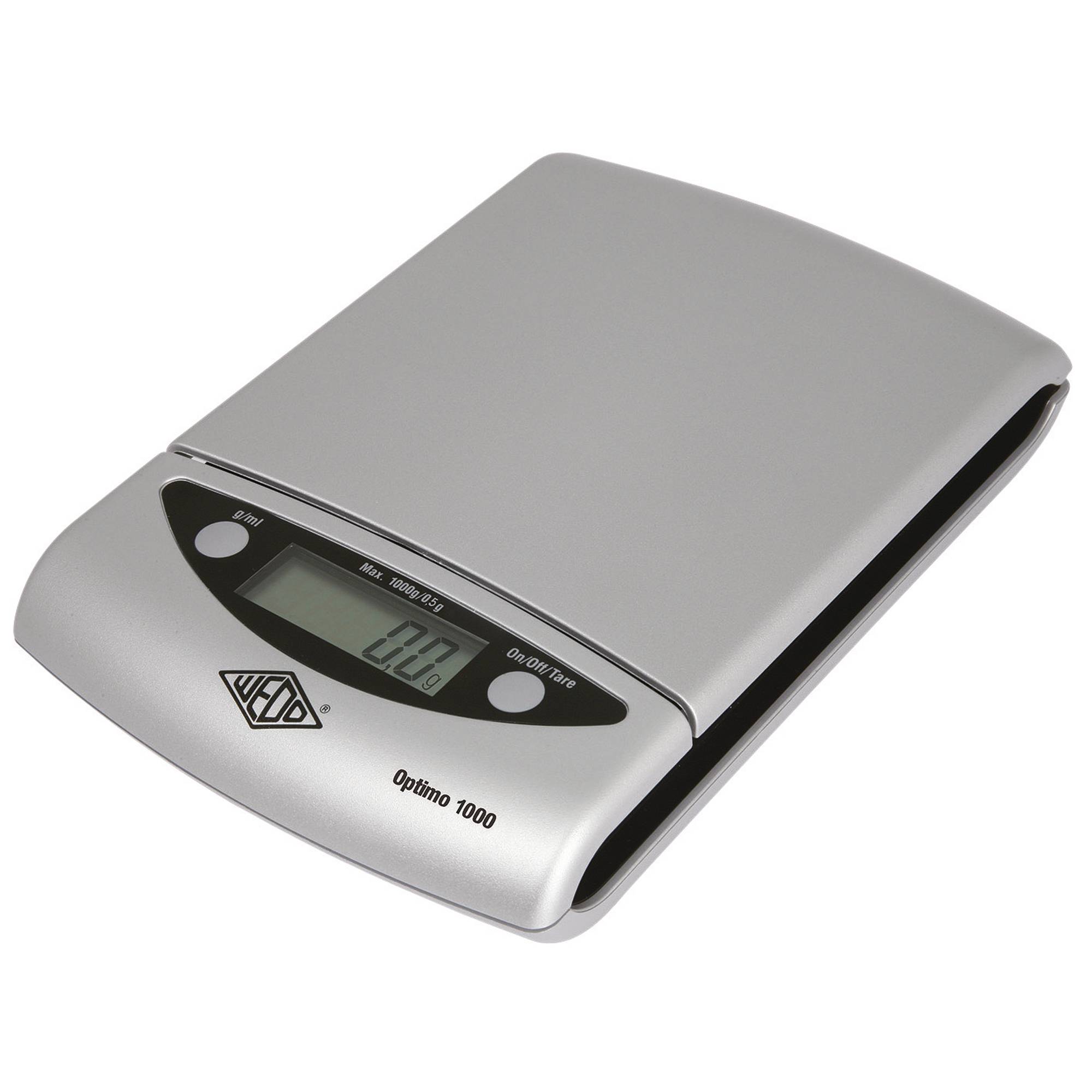 WEDO Briefwaage Optimo 1000 481154 1kg silber +Batterien - Artikel: 162236194-0