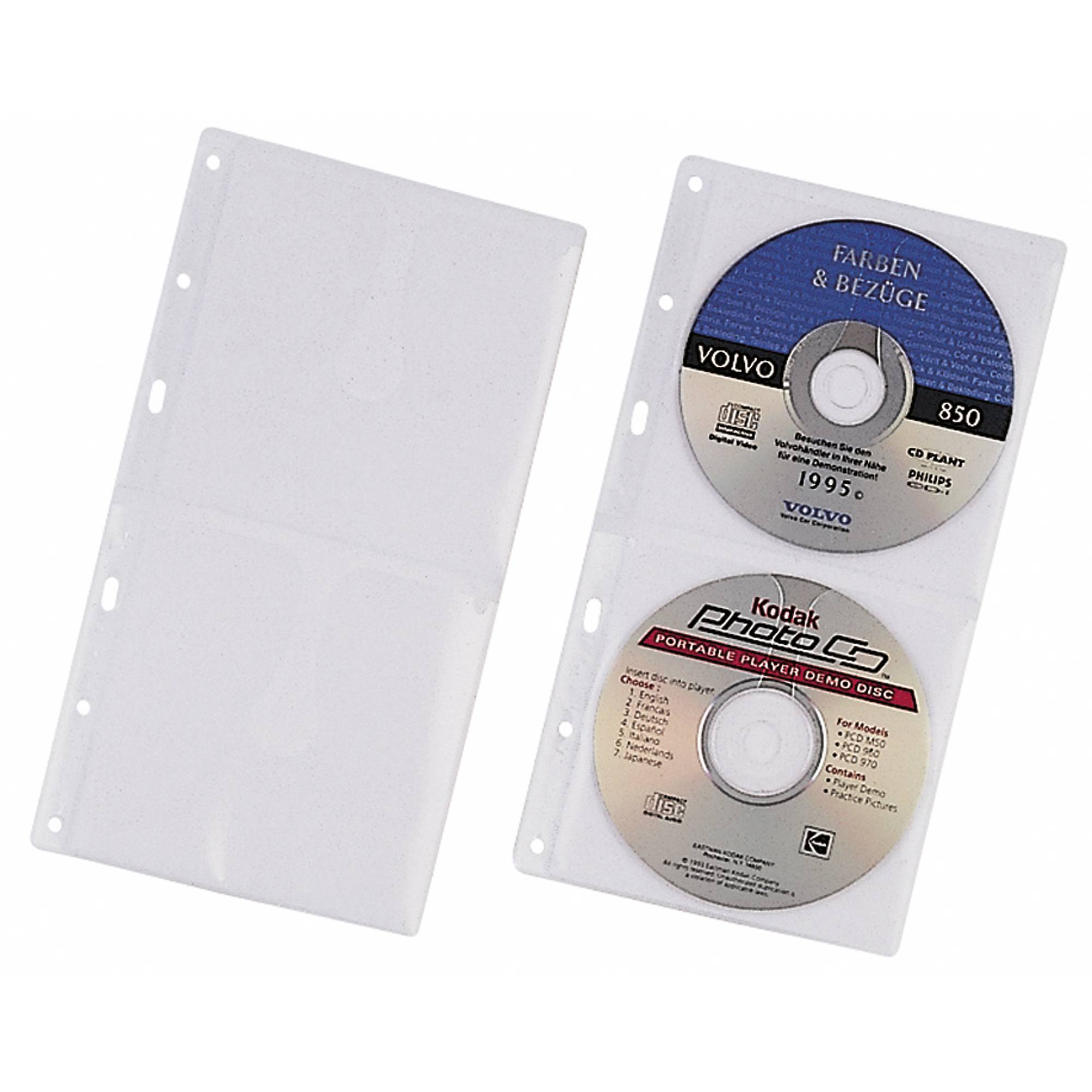 Durable CD/DVD Ordner-Hülle 520319 2 CDs/DVDs/Blu-rays Transparent 5 St.-1