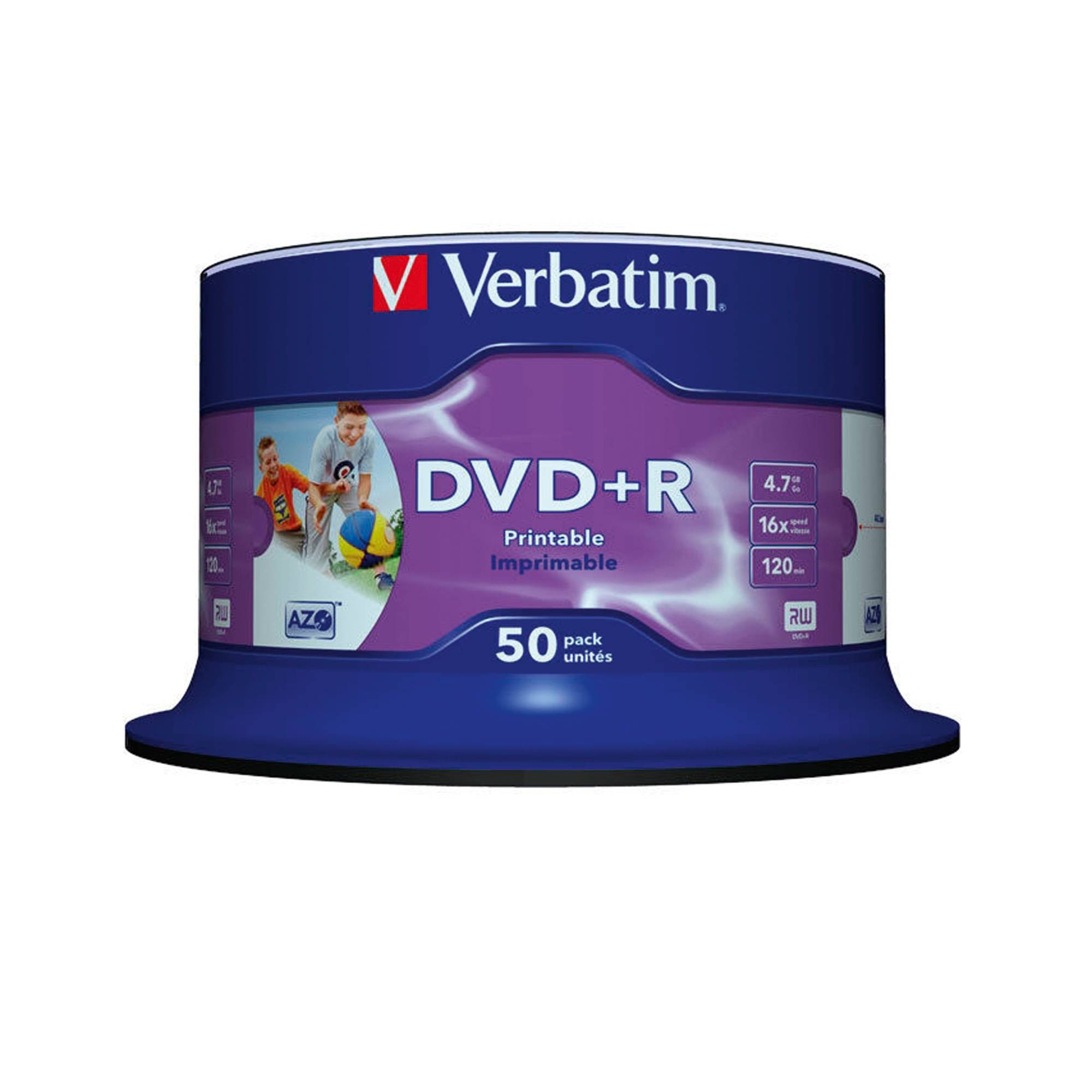 DVD+R 16x 4,7GB Wide Printable Surface 50 St./Pack.-0
