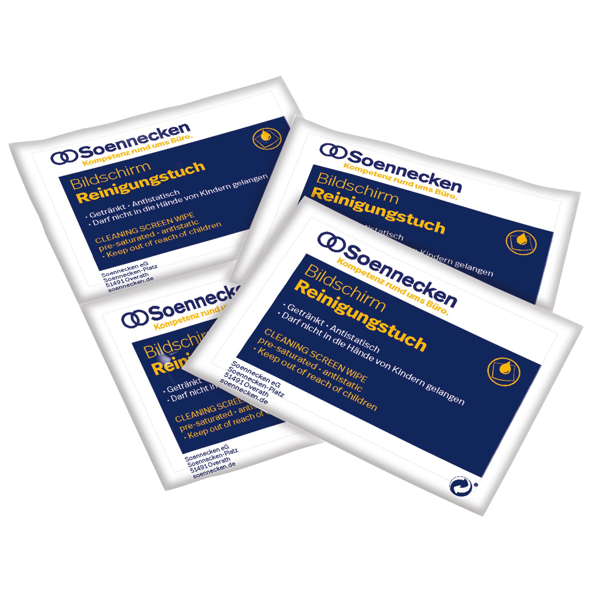 Bildschirmreinigungstuch feucht/trocken 20 St./Pack.-1