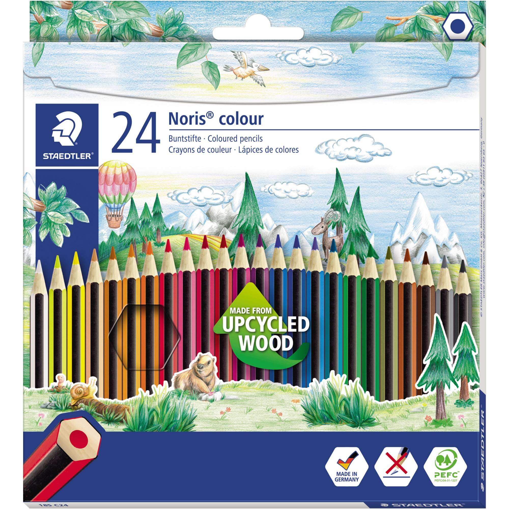 STAEDTLER Farbstift Noris colour 185C24 f. sortiert 24 St./Pack - Artikel: 222580099-2