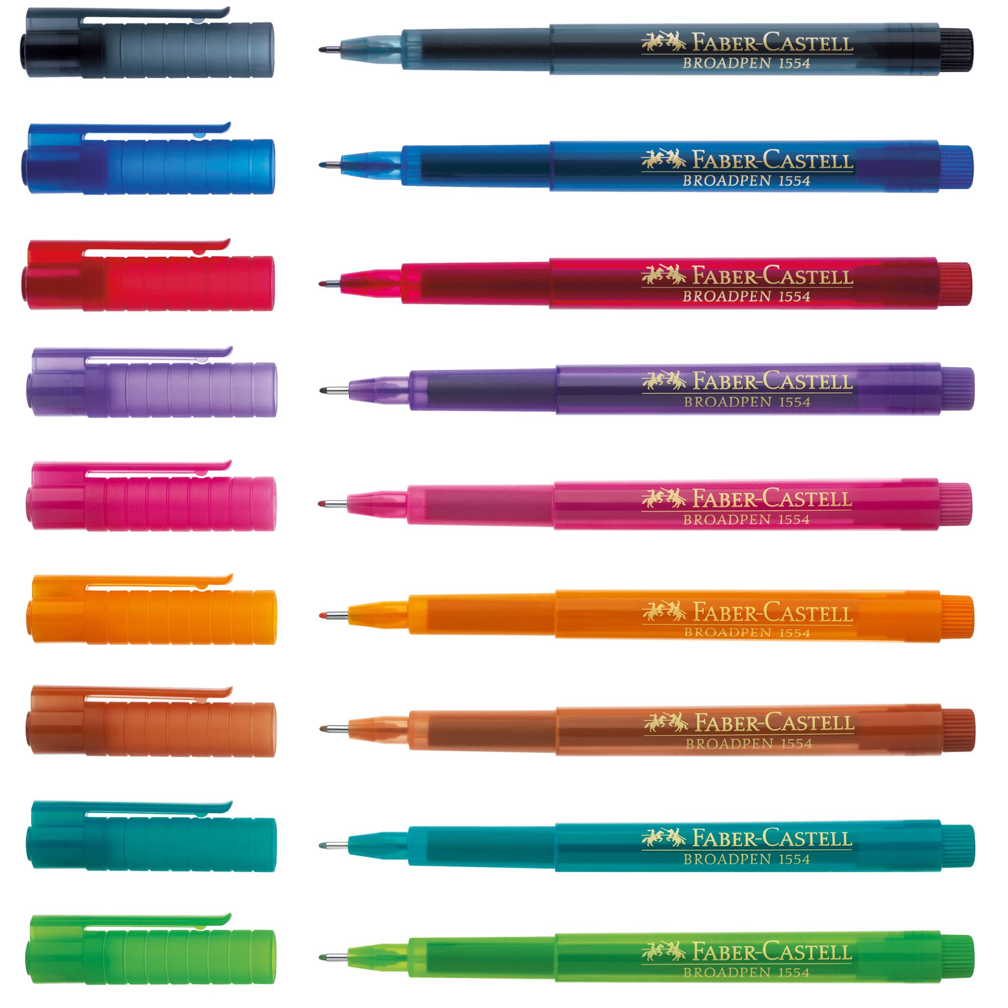 Faber-Castell Fineliner BROADPEN 1554 155458 0,8mm lichtblau