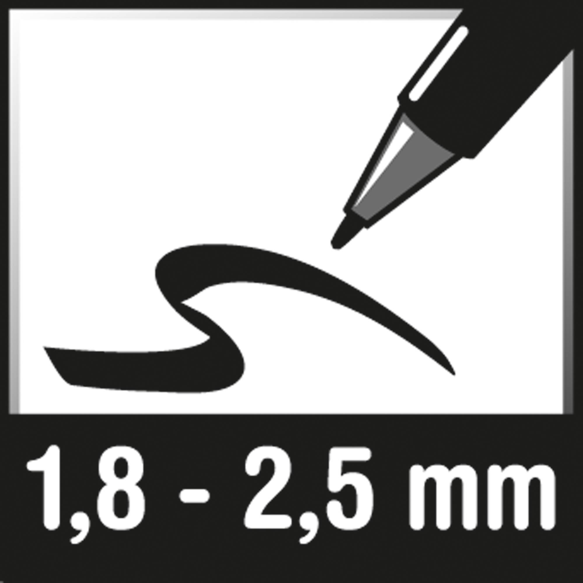 uni-ball Pigmentmarker uniPOSCA PC-5M 182501 1,8-2,5mm weiß - Artikel: 304007101-1
