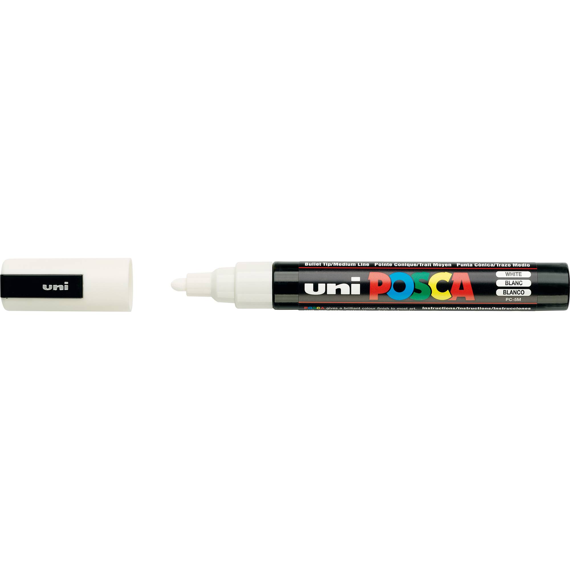 uni-ball Pigmentmarker uniPOSCA PC-5M 182501 1,8-2,5mm weiß - Artikel: 304007101-2