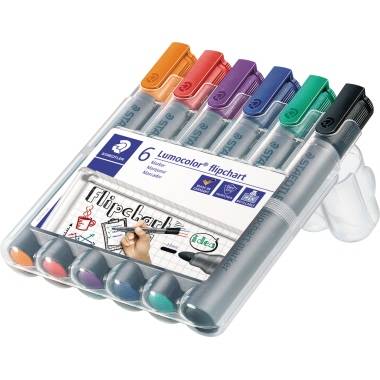 Flipchartmarker Lumocolor sort. 6 St./Pack.-3