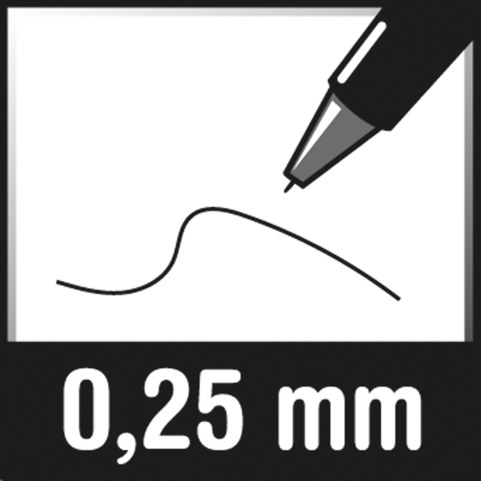 Gelmine 0,25mm Metallspitze blau - Artikel: 313210650-1