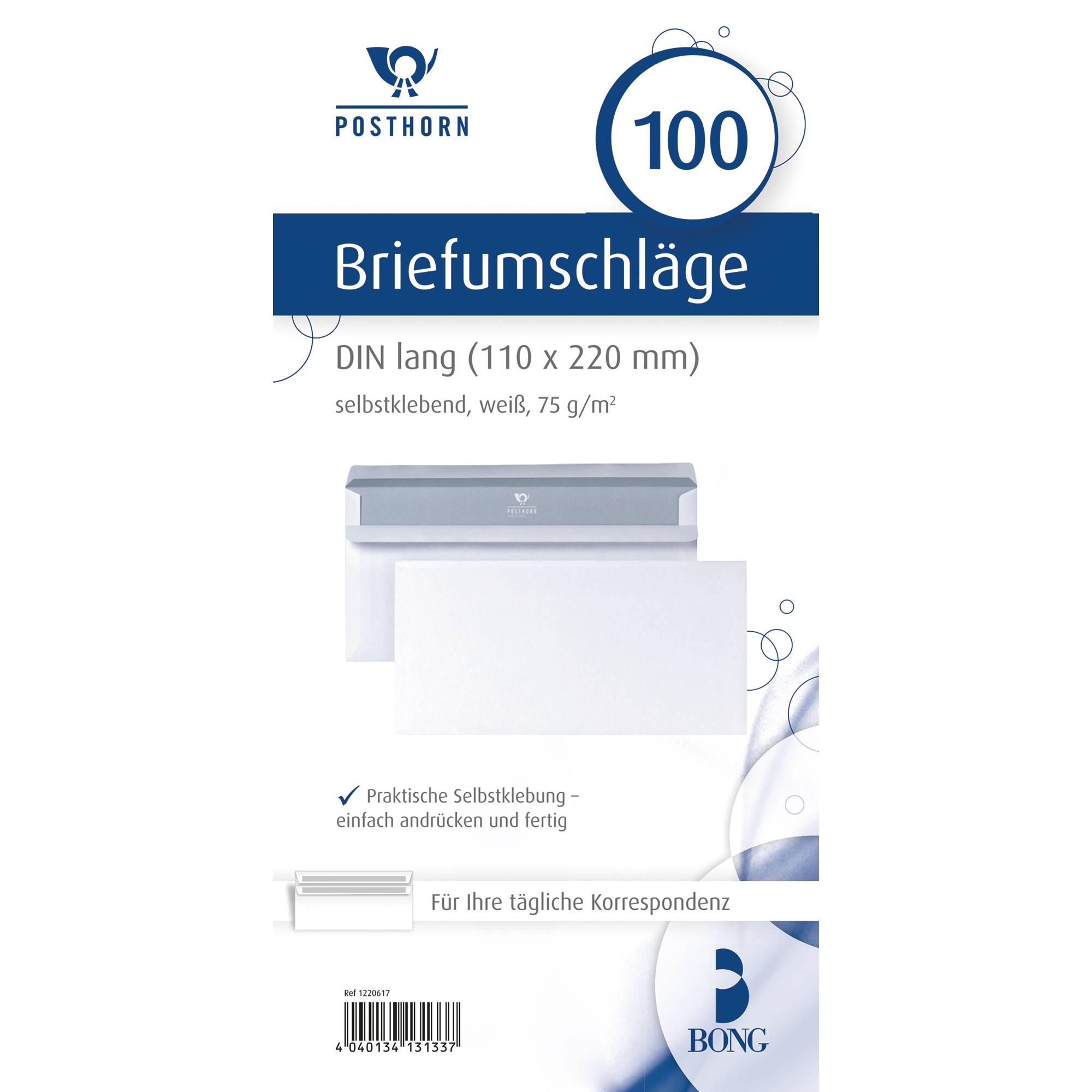 Briefumschlag DL oF sk 75g ws 100 St./Pack.-2