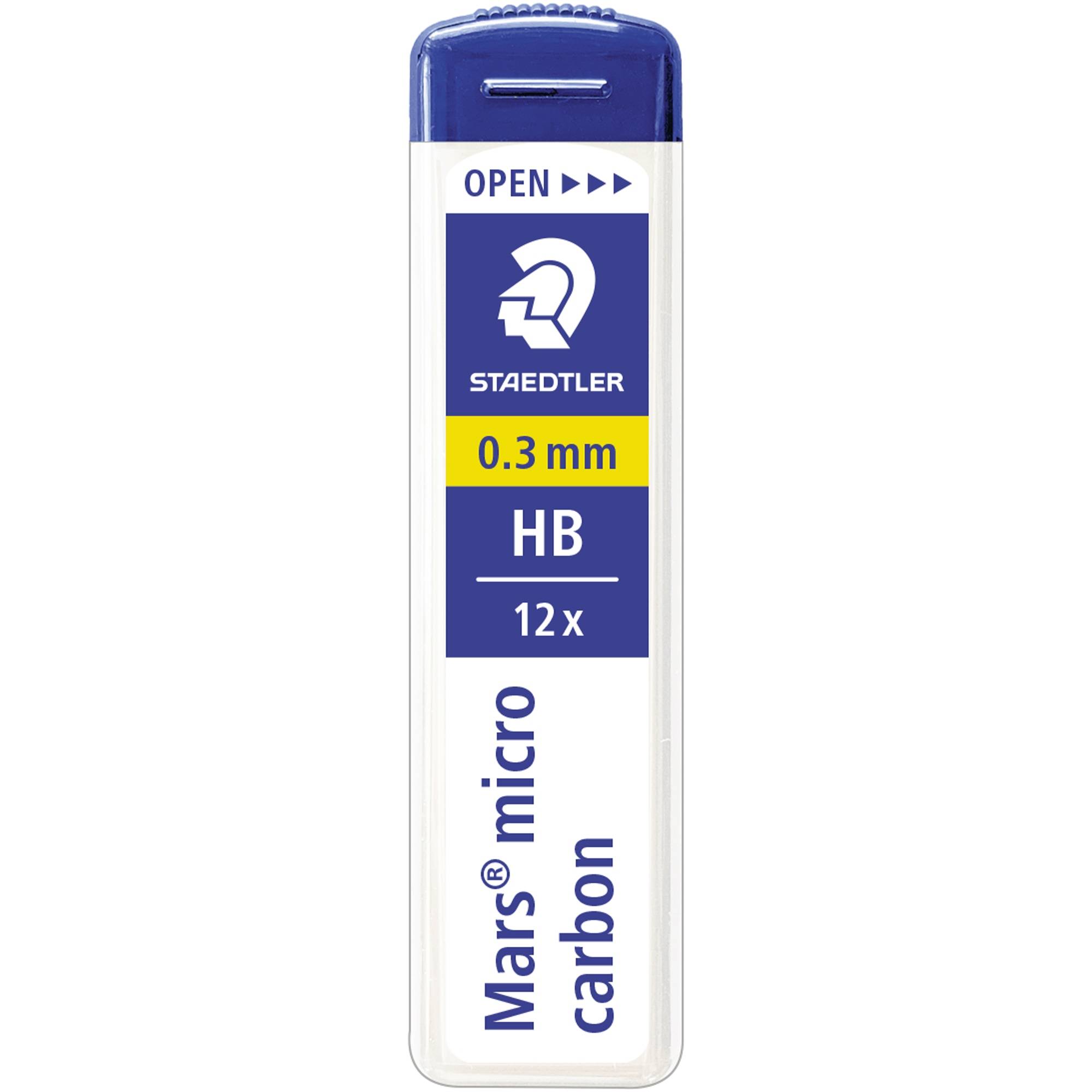 STAEDTLER Feinmine Mars micro carbon 250 03-HB 0,3mm 12 St./Pack. - Artikel: 315001260-1