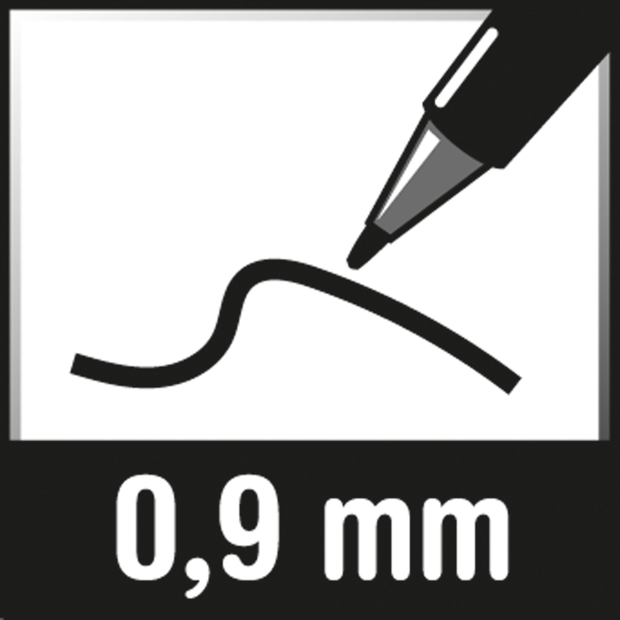 STAEDTLER Feinmine Mars micro carbon 250 09-HB 0,9mm 12 St./Pack. - Artikel: 315001460-0