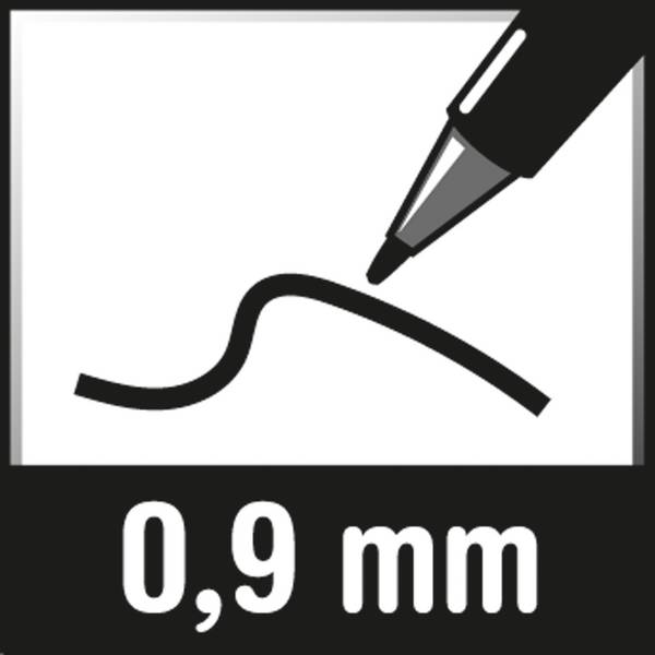 STAEDTLER Feinmine Mars micro carbon 250 09-HB 0,9mm 12 St./Pack. - Artikel: 315001460