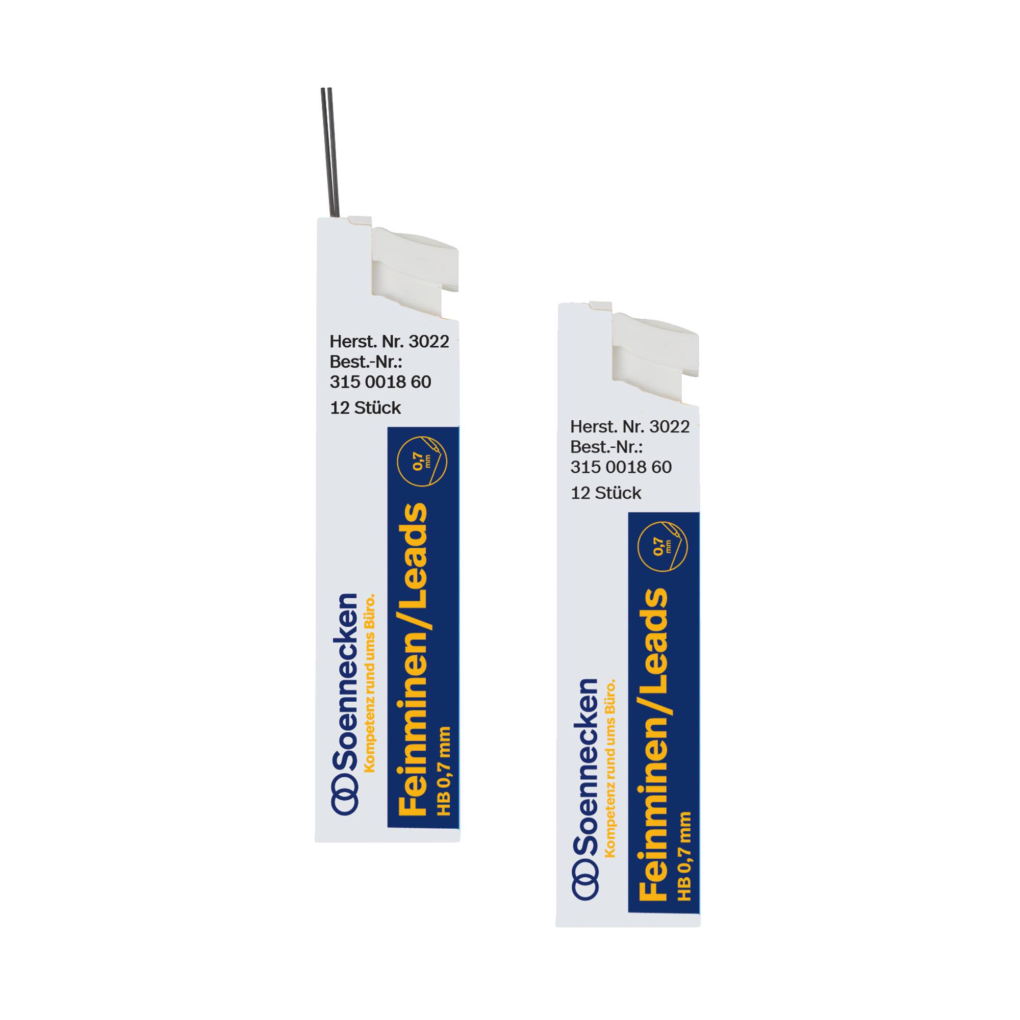 Soennecken Feinmine 3022 0,7mm HB 12 St./Pack. - Artikel: 315001860-0