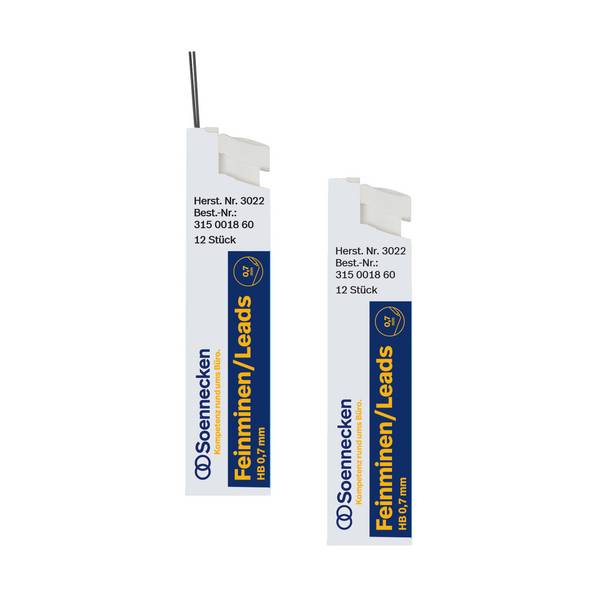 Soennecken Feinmine 3022 0,7mm HB 12 St./Pack. - Artikel: 315001860