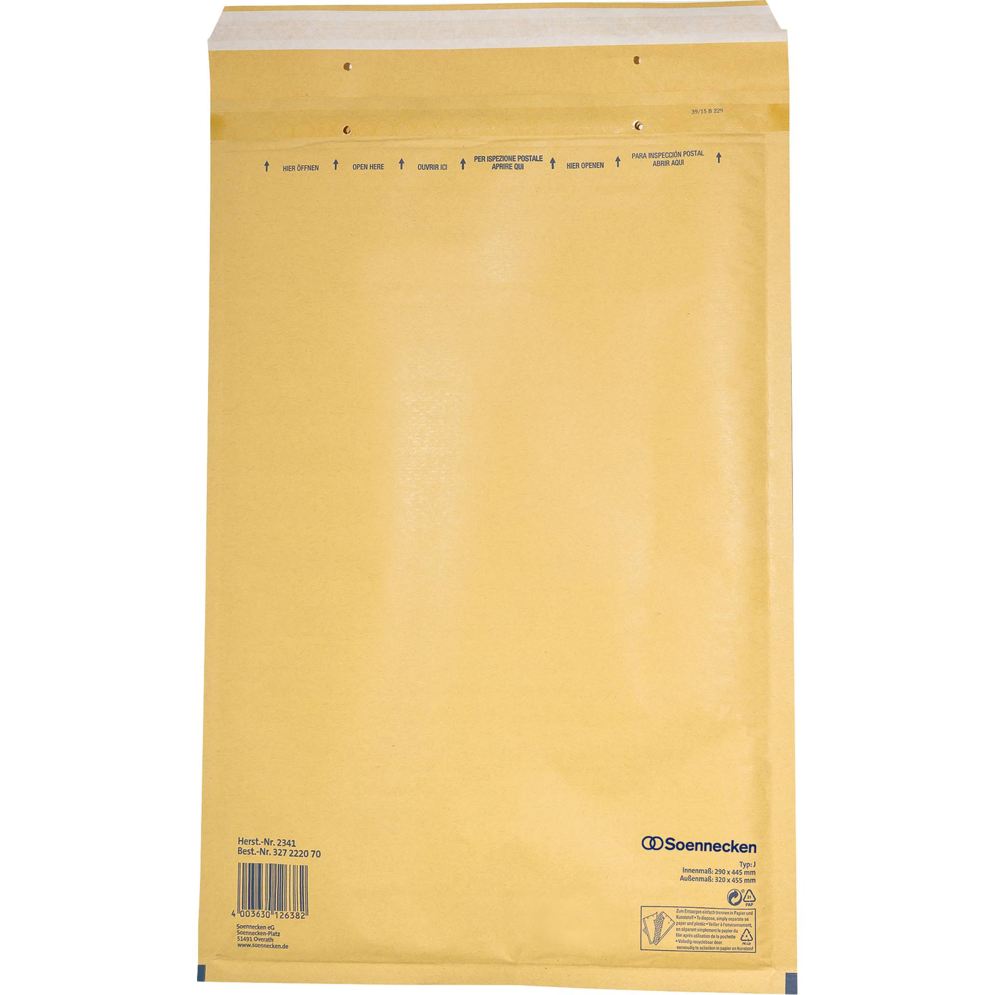 Luftpolstertasche Größe J/6 braun 50 St./Pack-1