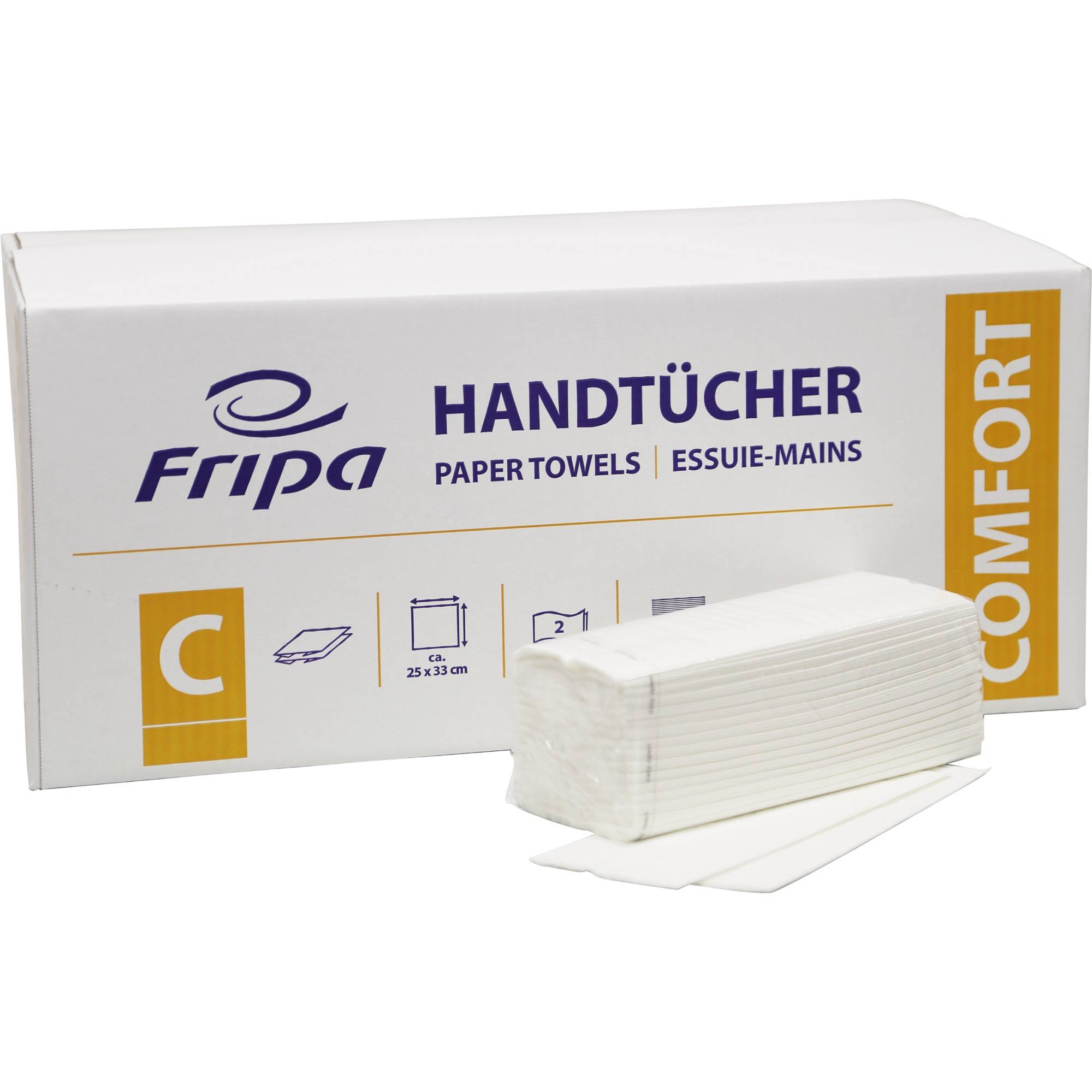 Papierhandtücher Comfort 25x33 ws 24x128 Bl-1
