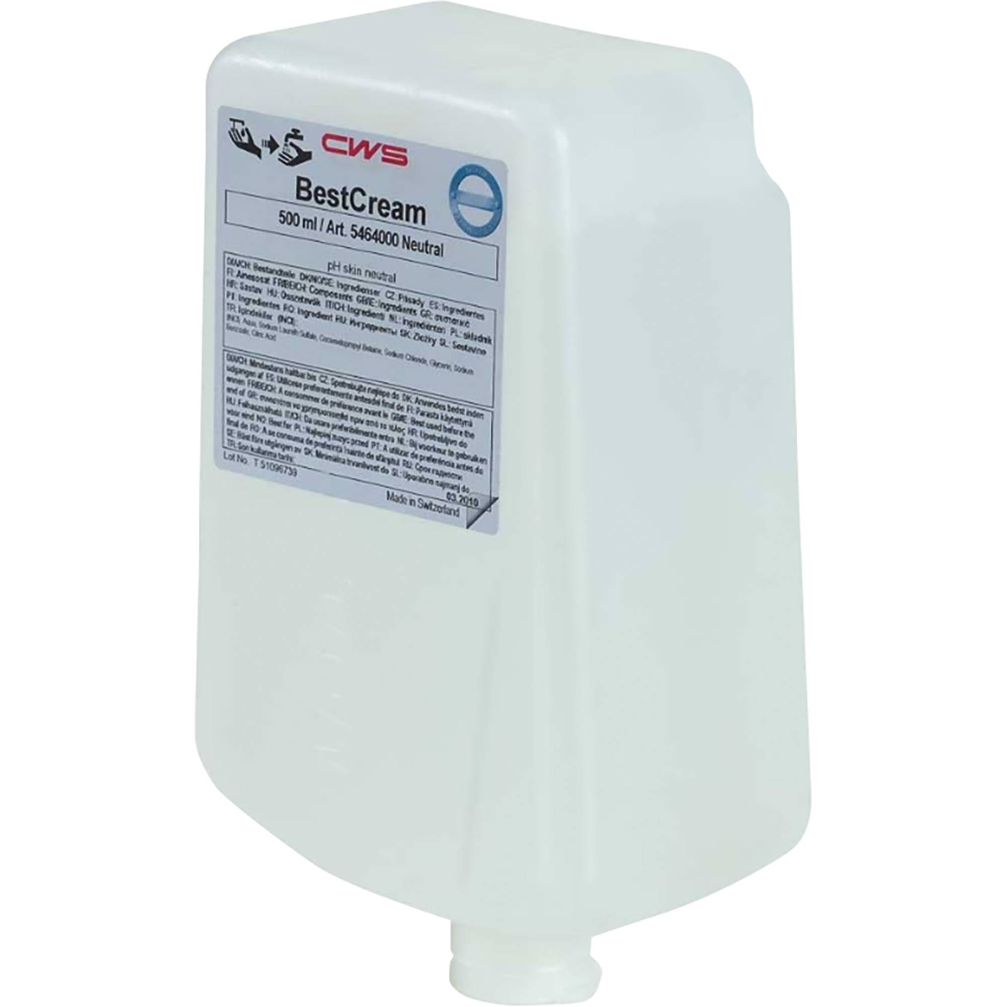 CWS Seifencreme Best Cream 5464 500ml - Artikel: 494021100-0