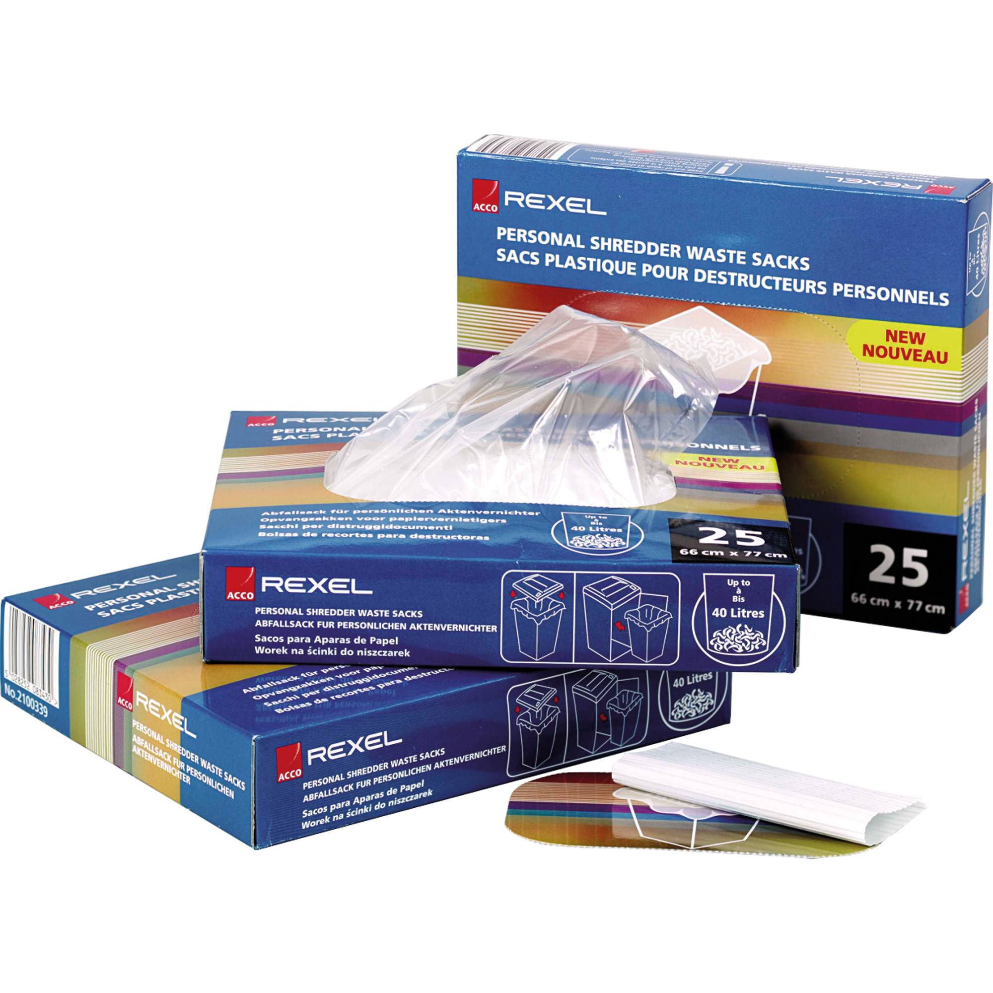 Rexel Abfallsack AS3000 40095 145l 100 St./Pack.-3