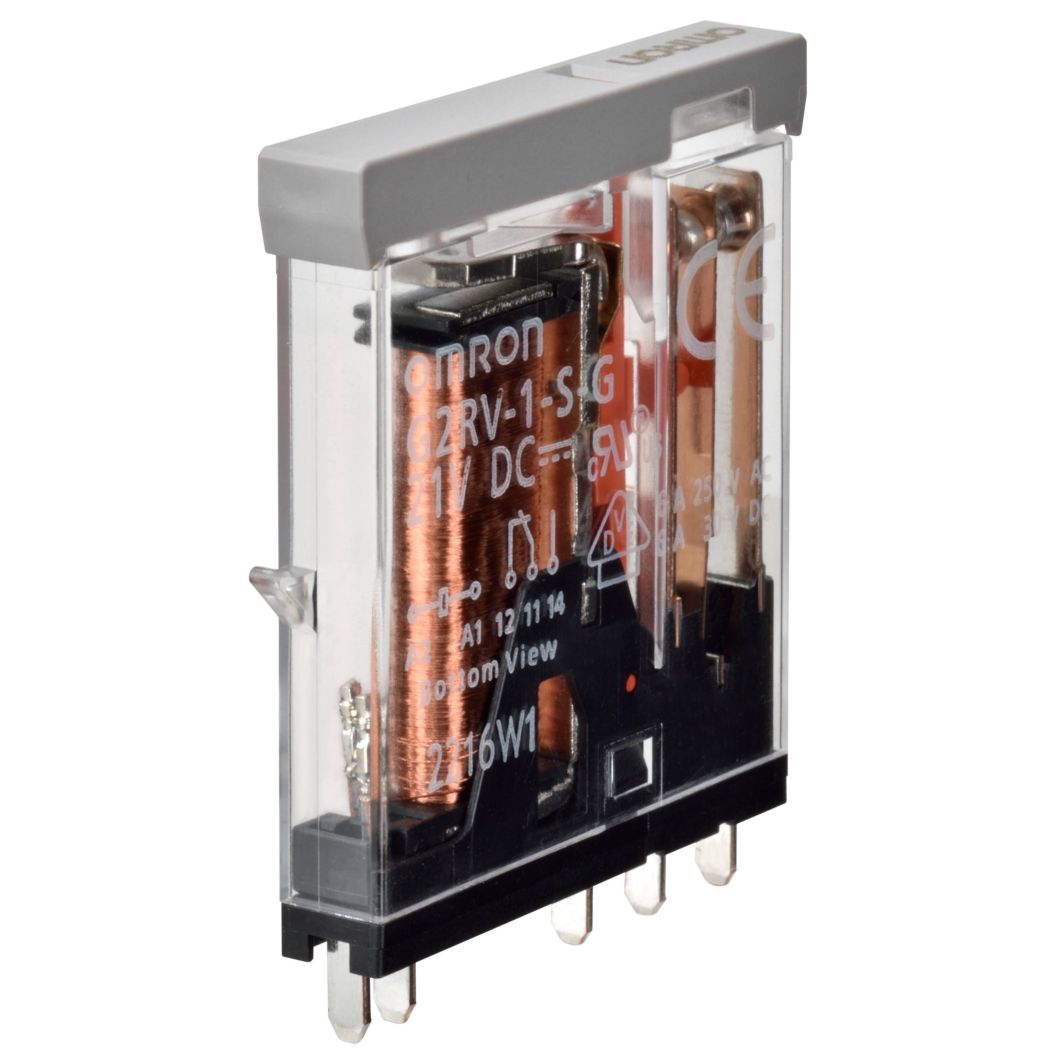 1St. OMRON G2RV-1-S-G 21VDC Zubehör G2RV - Slimline Relais 6mm-0