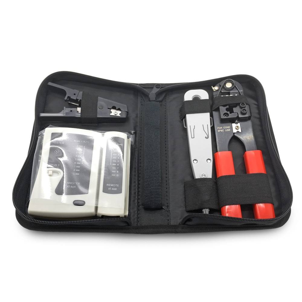 ARLI Netzwerk Werkzeugset + 20x RJ45 Netzwerkstecker-5