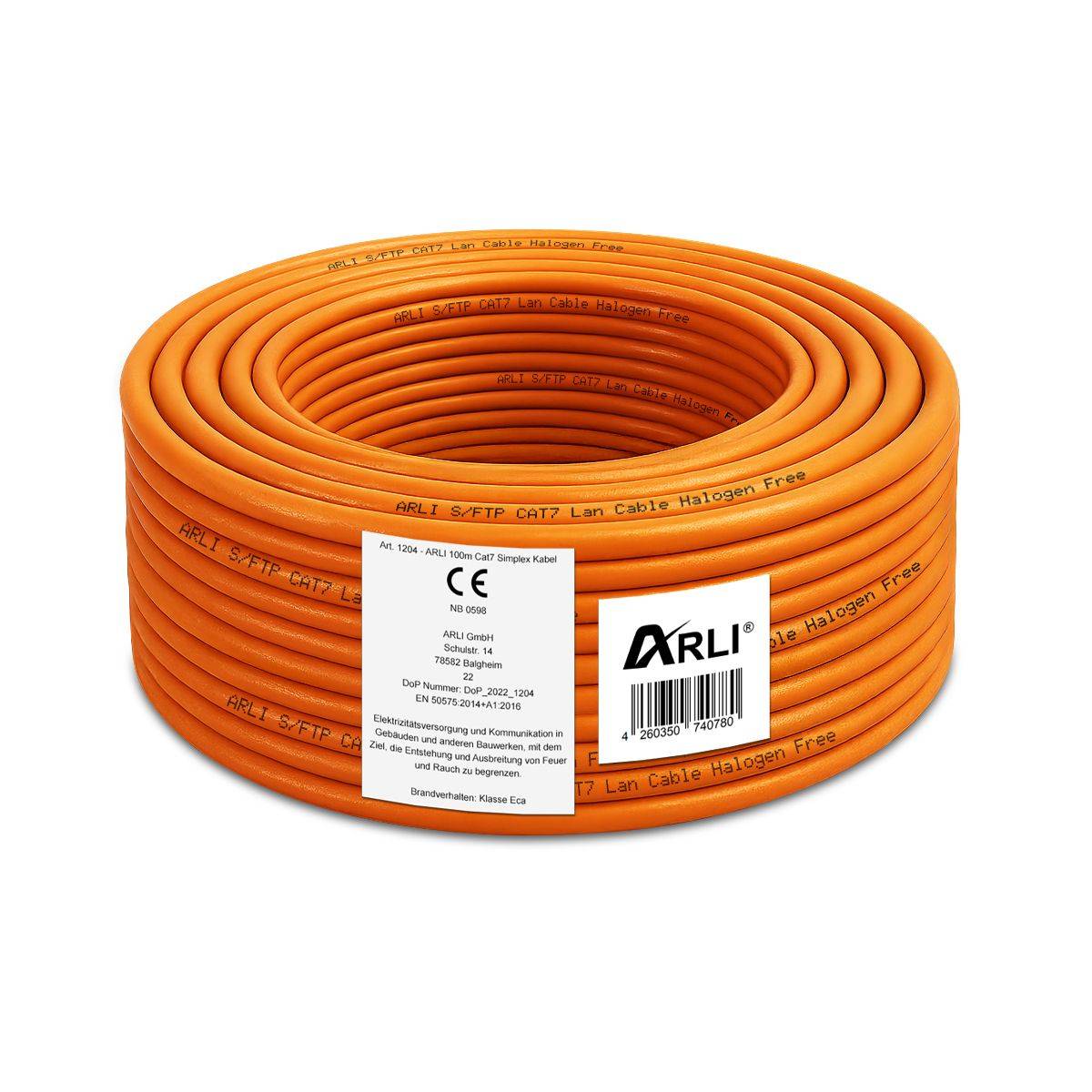 Cat7 100m Verlegekabel S/FTP PIMF Halogenfrei Netzwerkkabel-3
