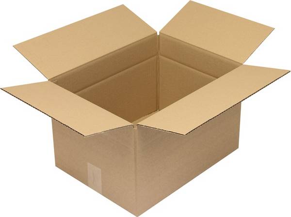 Faltkarton 1.30 Wellpappe L400xB300xH250mm einwellig braun