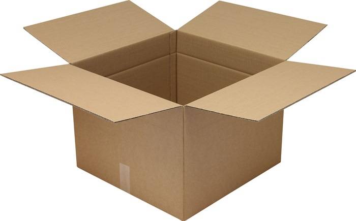 Faltkarton 2.30 Wellpappe L540xB540xH400mm zweiwellig braun