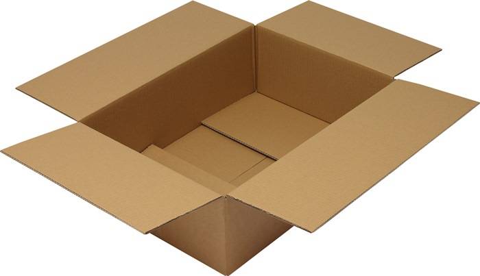 Faltkarton 2.30 Wellpappe L610xB430xH190mm zweiwellig braun