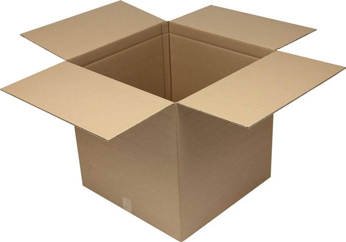 Faltkarton 2.50 Wellpappe L590xB590xH590mm zweiwellig braun