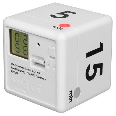 TFA Digitaler Timer „Cube“ Weiß
