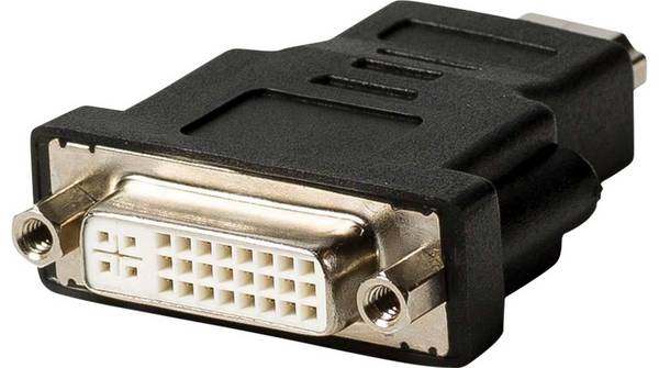 HDMI-Adapter, HDMI-Stecker / DVI-D-Buchse 24+1-polig