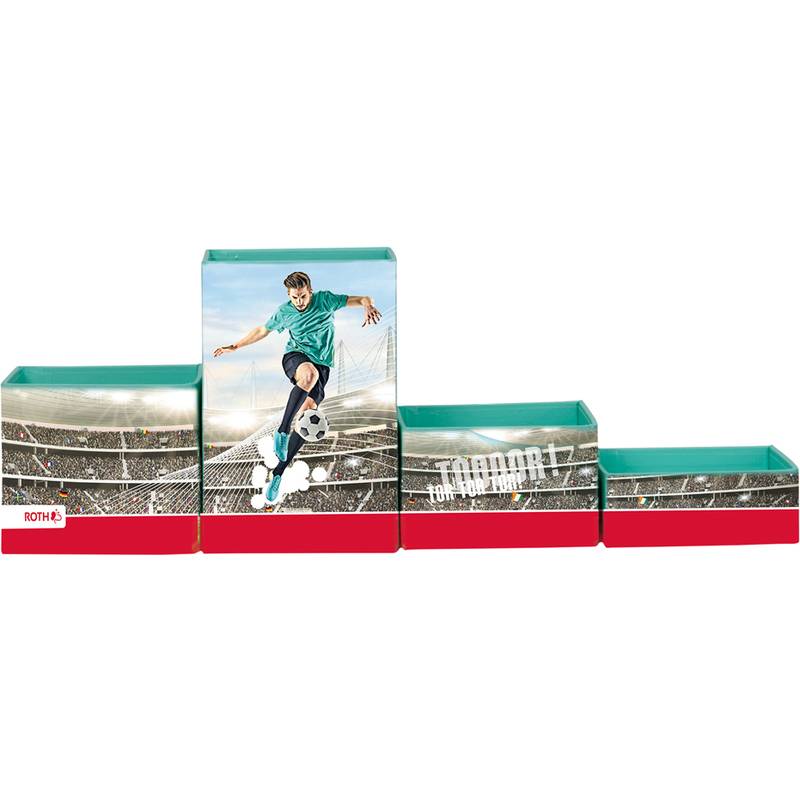 ROTH Multiköcher-Set "Fußballstar", aus Karton, 4 Fächer-0