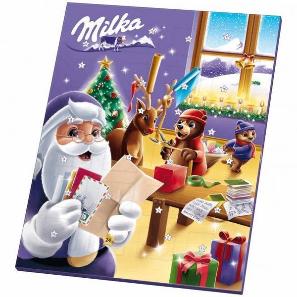 Milka Adventskalender klein Inhalt: 90g