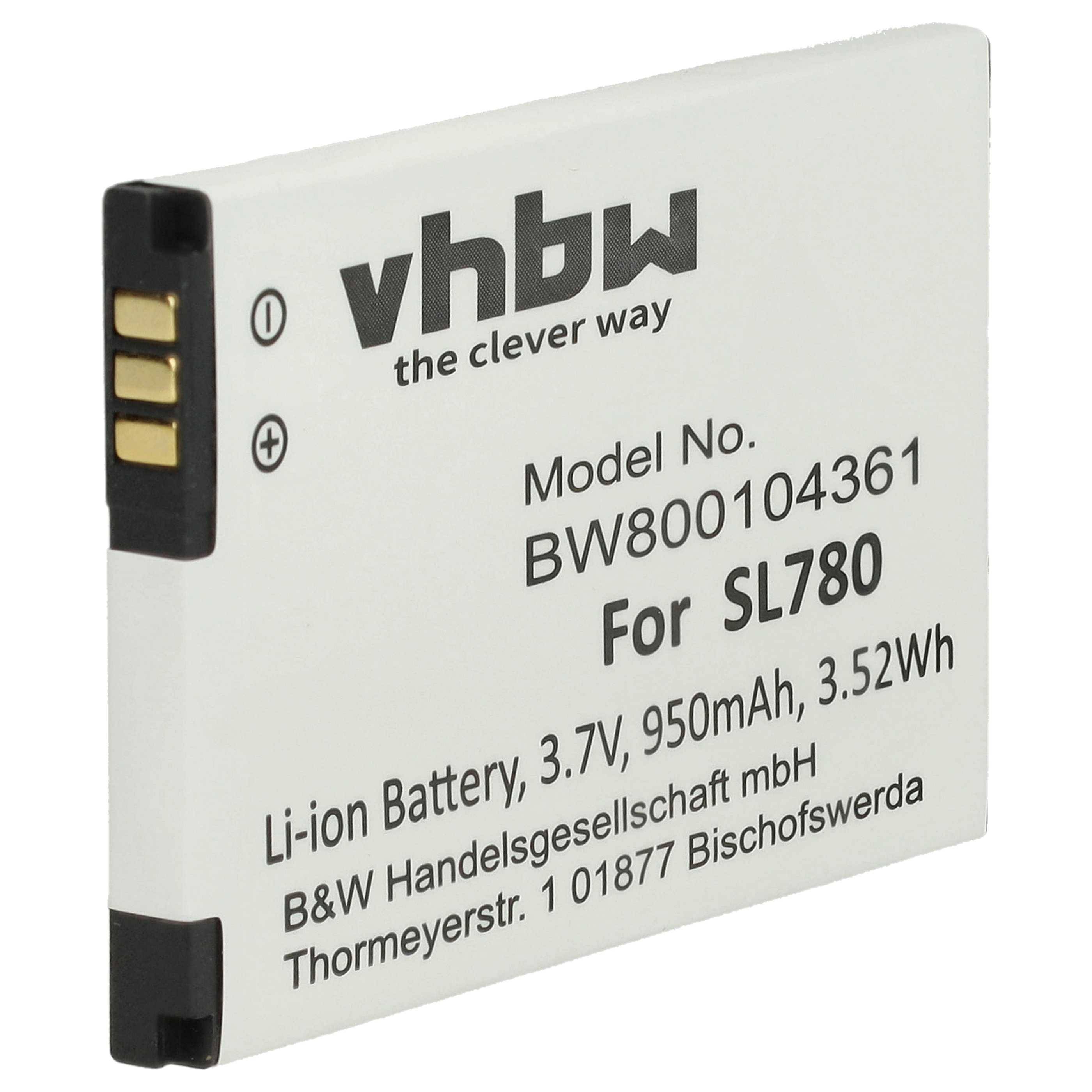 vhbw Akku kompatibel mit Siemens Gigaset SL350 | SL350H, SL400, SL400A, SL400H schnurlos Festnetz Telefon (950mAh, 3,7V-0
