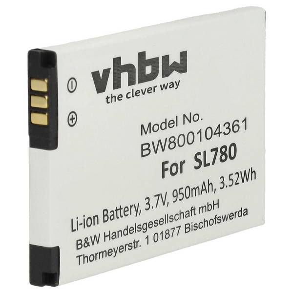vhbw Akku kompatibel mit Siemens Gigaset SL350 | SL350H, SL400, SL400A, SL400H schnurlos Festnetz Telefon (950mAh, 3,7V