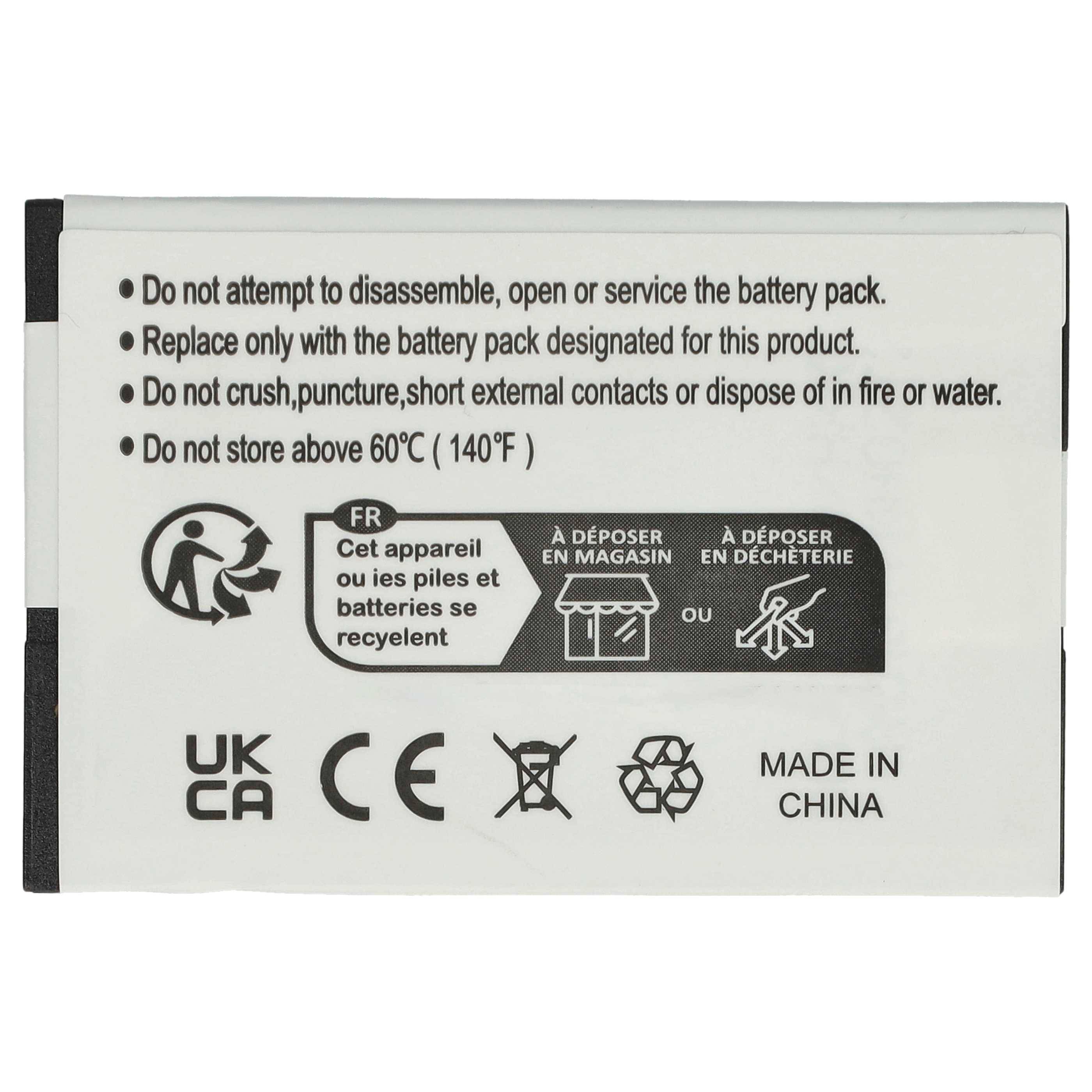 vhbw Akku kompatibel mit Siemens Gigaset SL350 | SL350H, SL400, SL400A, SL400H schnurlos Festnetz Telefon (950mAh, 3,7V-4