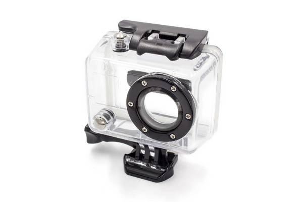 vhbw Unterwassergehäuse kompatibel mit GoPro HD Surf Hero ActionCam | Wasserfeste Hülle für Unterwasseraufnahmen